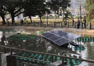 2 sets of 750W solar aeration systems in Shenzhen
