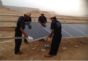 22kW solar pump system in Hadhramaut, Yemen