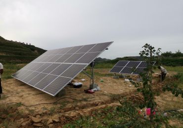 7.5kw solar pump system in SuiDe, Shaanxi