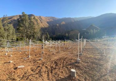 The 1.2 MW solar water pumping irrigation project in Dongchuan District, Kunming, Yunnan in full swing